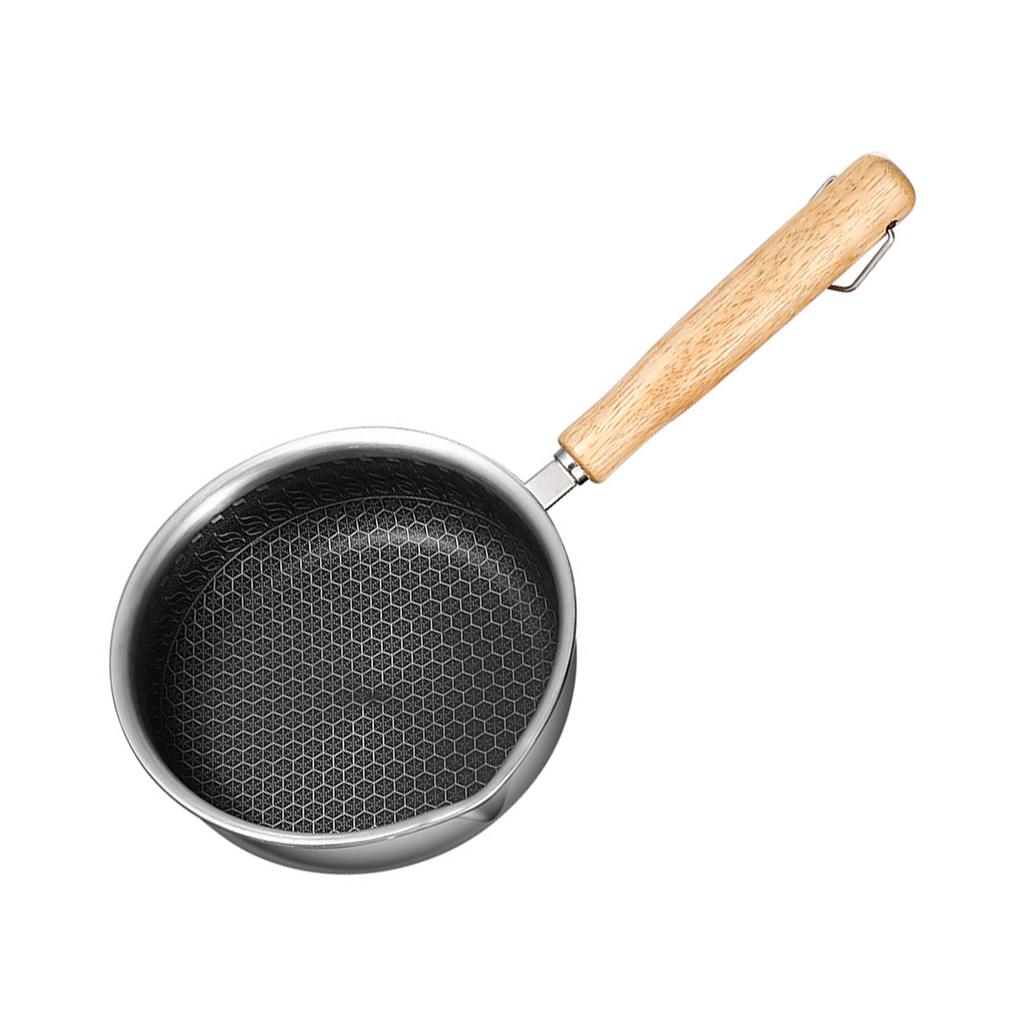 Non Stick 316 Stainless Steel Frying Pan Grill Pan for Outdoor Camping Picnic Home Kitchen