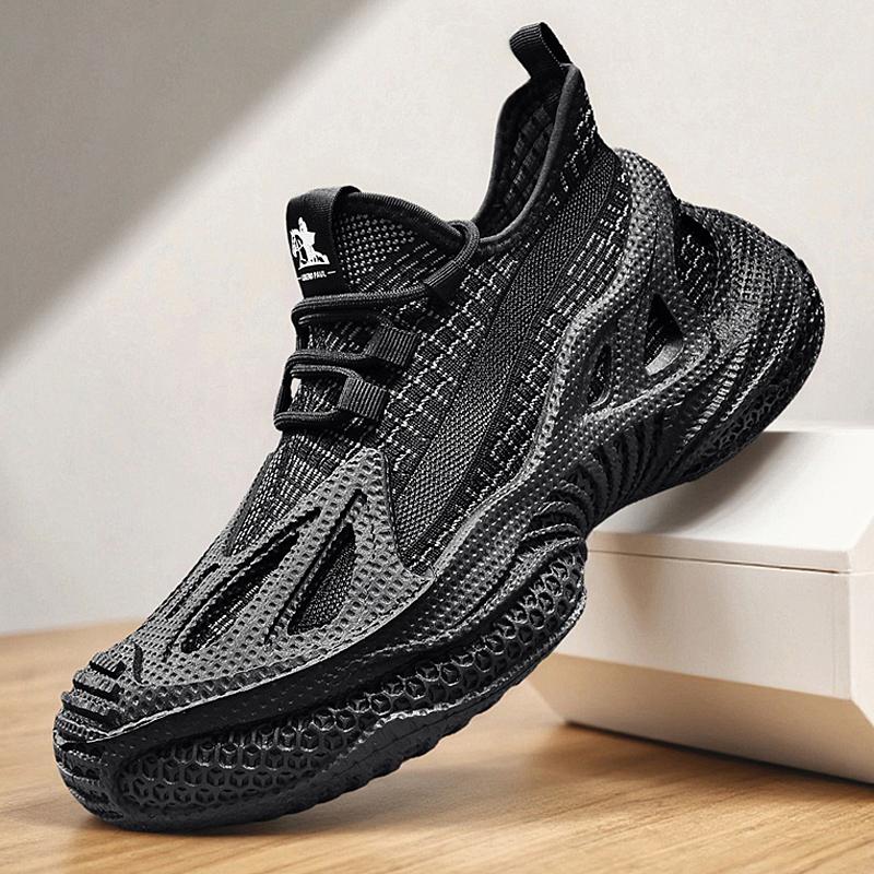 Fashion 2025 New Men's Fly Knit Sports Shoes Thick Bottom Versatile Fashionable Coconut Socks Shoes Rubber Bottom Casual Sneakers