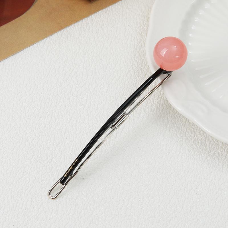 

Тенденция 2024 года: Круглый акриловый леденец-заколка для волос – Простой аксессуар в стиле знаменитостей розовый