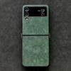 Luxus-Alcantara-Lederhülle für Samsung Galaxy Z Flip 6 Flip7 6 5 4 3 Faltbares Display Wildleder Luxus Drehfell Wildleder Rückabdeckung