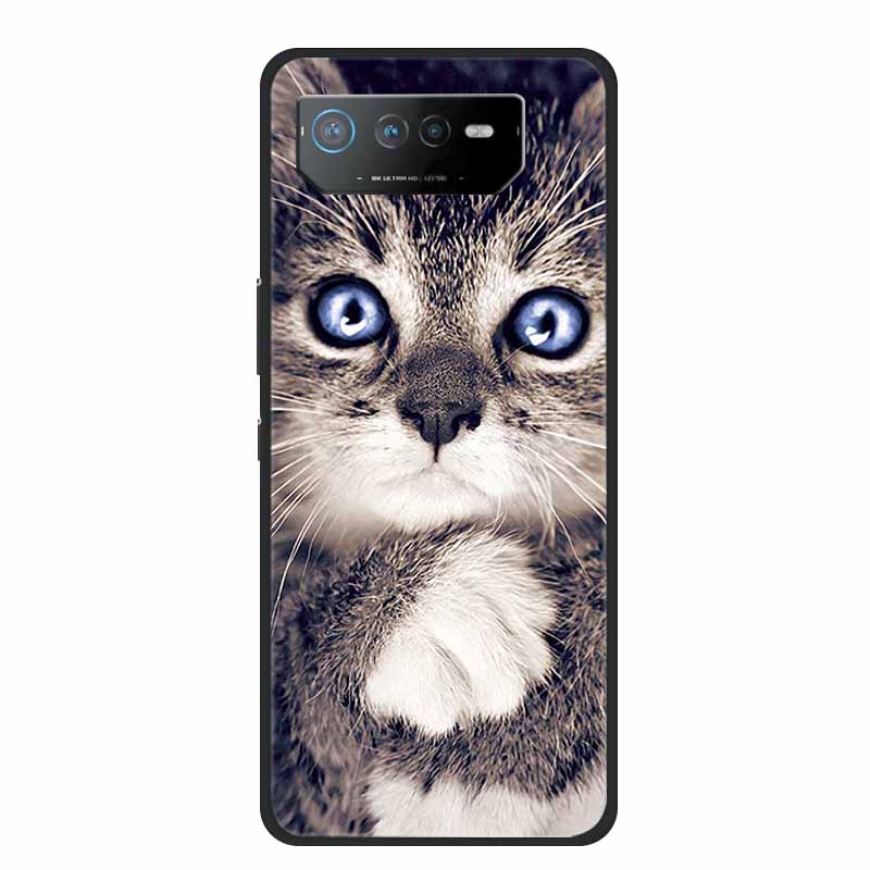 Für Asus ROG Phone 6 Pro Hülle Phone6 Pro Coque Schwarzes TPU Silikon Weiche Rückabdeckung Hülle Für Asus ROG Phone 6D Ultimate Handyhülle