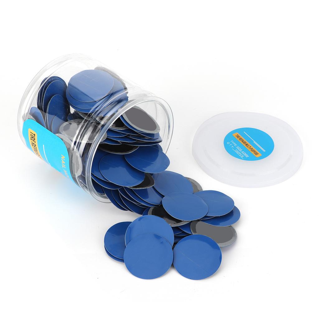 1.7in Tire Repair Rubber Patch Tubeless Tyre Cold Patch Puncture Repairing Universal for Car Motorcycles