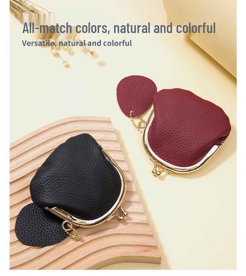 2024 Premium Leather Women's Coin Purse - Top Layer Cowhide Mini Storage Bag