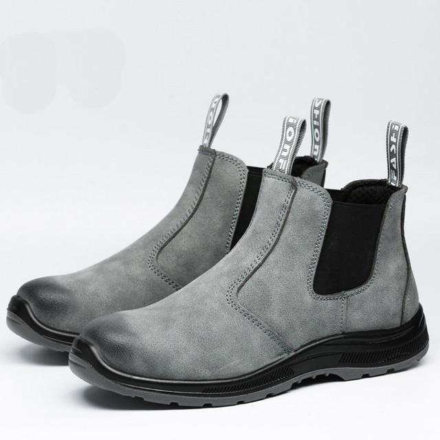 Неразрушимые кроссовки мужские рабочие туфли роскошные защитные туфли мужские — фото 11