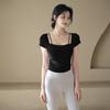 Womens Long Sleeve High-Elastic Quick-Dry Yoga Top With Built-in Mesh-Back Bra Support