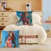 A-Aerith Gainsborough Cushion Cover Car Throw Pillow Case For Sofa Car Christmas Gift 40x40cm 45x45cm