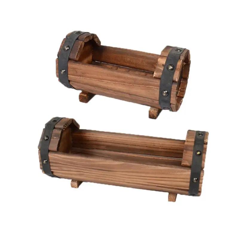 Träblomkruka Utomhus Trädgårdsdekor Suckulent Växt Krukväxt Suckulenter Krukor Kontorsdekor Blomkruka Planteringskärl