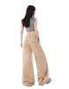2026 Spring/Summer Women's Casual Washed Pleated Wide-Leg Low-Waist Slimming Jeans