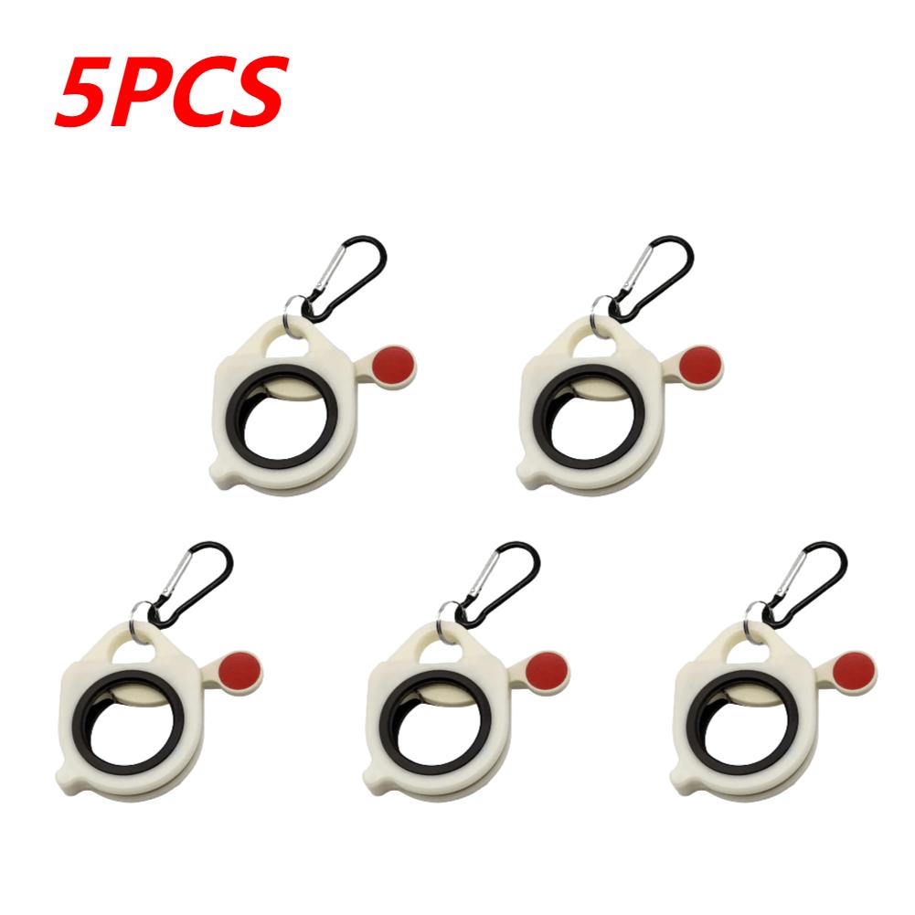 

Fluorescent Cable Strap Organizer Storage Cable Tie Holder Portable Cable Tie Storage Tool Plastic Wire Tie Organizer 5PCS