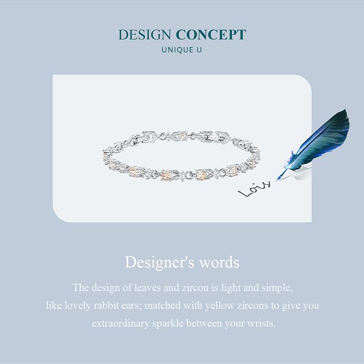 WOSTU Authentic Luxury Multi-color Zircon Bracelet Rose Gold Color Chain Link Bracelet for Women Birthday Crystal Jewelry