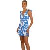 New Women'S Clothing Fashion Temperament Suspender Short Printed V-Neck Dress