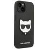 Karl Lagerfeld KLHCP14MSAPCHK iPhone 14 Plus / 15 Plus 6.7" Hardcase Black/black Saffiano Choupette Head Patch