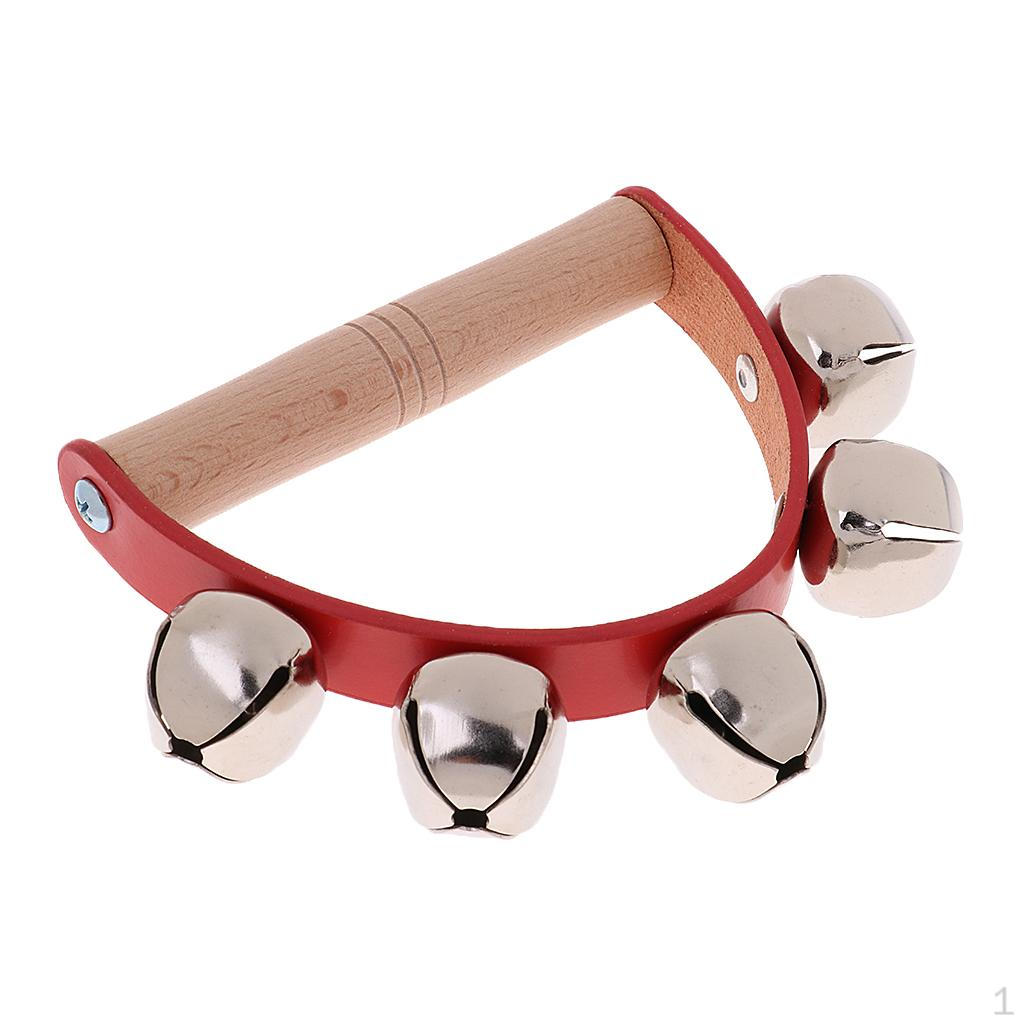 Hand Held Tambourine Metal Bell Drum Percussion baby KTV Toy Gift