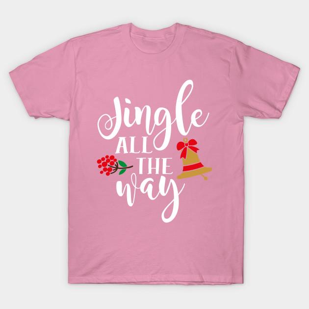 T-Shirt Damen Jingle All The Way Shirt Weihnachtsgeist Spaß Holi Harajuku Druck Kawaii T-Shirt Sommer Kurzarm Damen T-Shirt Top Tee