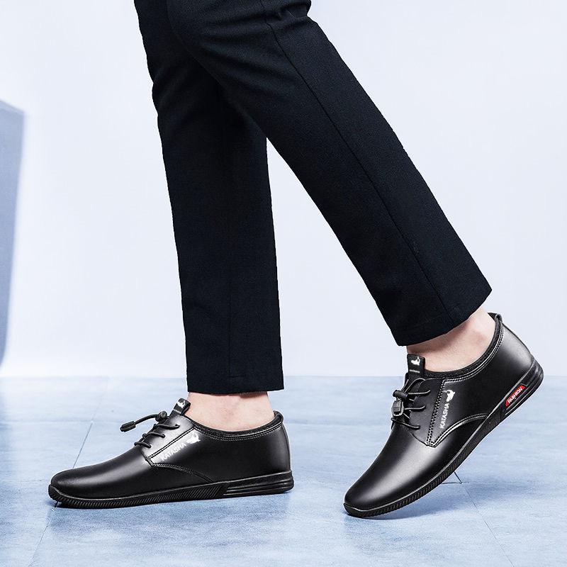 Spring New Breathable and Comfortable Business Dress Casual Shoes Korean Style Trendy Soft Bottom Work Men's Shoes