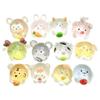 3D Glowing Chinese Zodiac Resin Charms Chubby Cute Cartoon Transparent for DIY Keychain Phone Case Craft Use