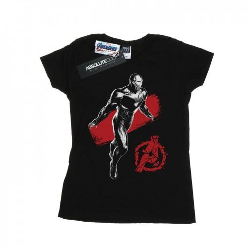 Marvel Womens/Ladies Avengers Endgame Mono Iron Man Cotton T-Shirt