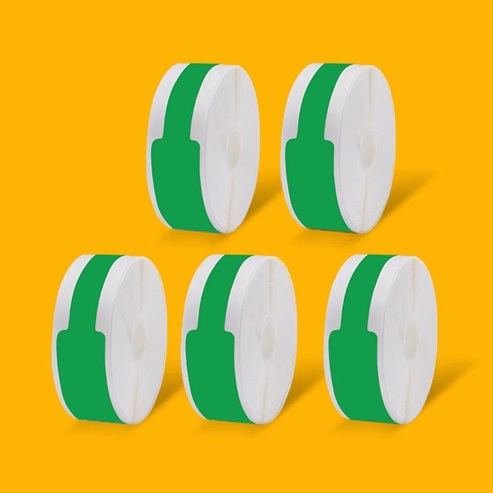 5Rolls D101 D11 D110 Label Printer Machine Cable Label Flag Pigtail Network Cable Paper Thermal Sticker Waterproof