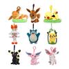 10Lot Pikachu Sylveon Snorlax Eevee 12-17Cm Clip Pendant Plush Doll Stuffed Toy