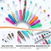 48Pcs Jelly Beadable Pen Kit 16 Fluorescent Pens with Refills Bags DIY Craft