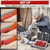 2025+ 7Pcs Aluminum Setup Blocks Height Gauge Set for Router Table Saw Accessories and Angle Woodworking Set Up