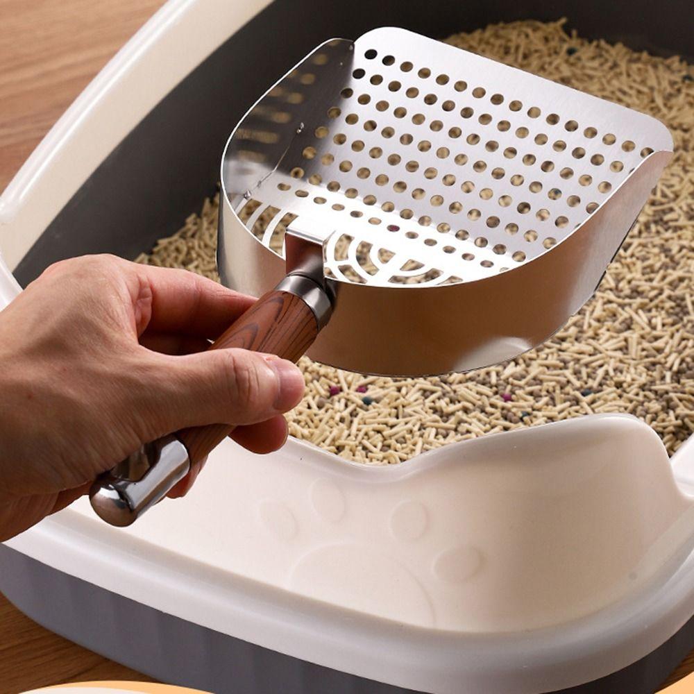 Long Handle Pet Waste Shovel Deep Shovel Cat Poop Sifting Tool Cat Litter Scoop  Pet Cleaning