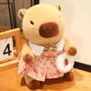 Dress Up Capybara Plush Doll Cartoon Capibara Fluffty Doll Cute Capybara Plush Toy  Home Decor