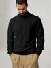 Men's Heavyweight American Style Cable Knit High Neck Winter Hoodie