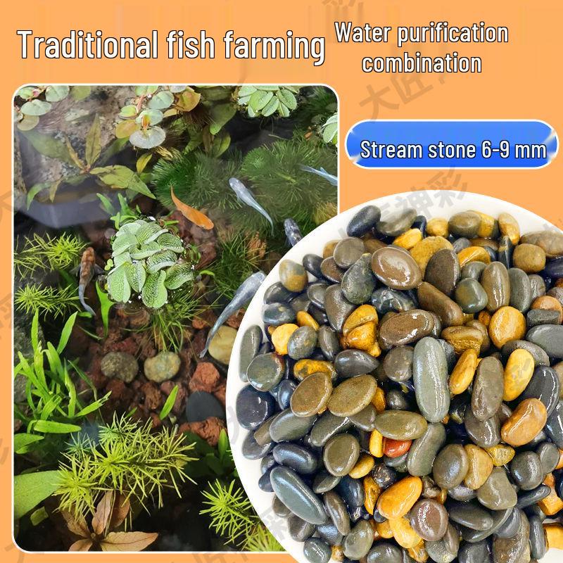 Lava Rock Stream Stone Set for Aquarium Substrate & Decoration