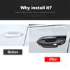 ABS Carbon Fiber Car Door Handle Door Bowl Cover Protector Trim Stickers For Volkawagen VW Golf 8 MK8   2022 Accessories