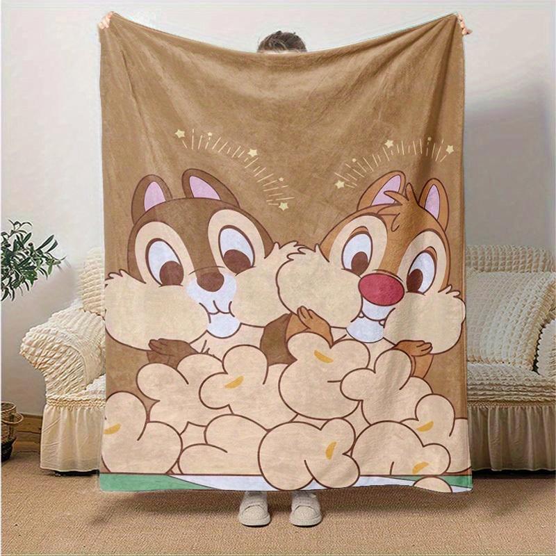 1pc,"Charming Chip 'n Dale Blanket Perfect for Home Decor, Couch Cover, Outdoor Use, Travel , Office Nap