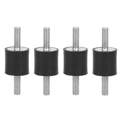 4pcs M6 montagens de borracha macho anti vibração bobinas de barco para carro (VV20*20 M6*18)
