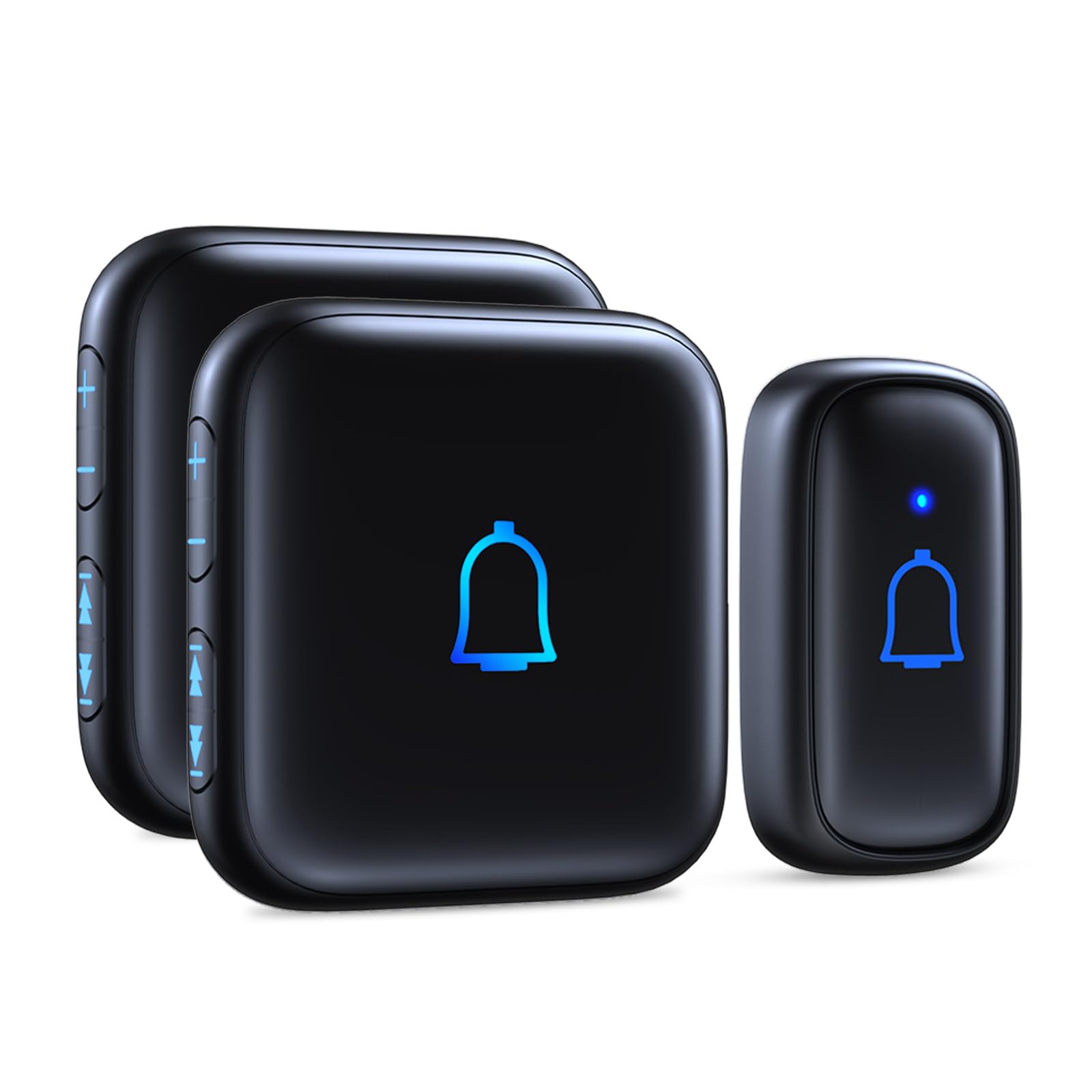 

Otoori Wireless IP66 Waterproof and 115dB Loud 300M Wireless No Wiring Easy 7 Volume Memory Over 60 Sound and Light LED Expandable Intercom