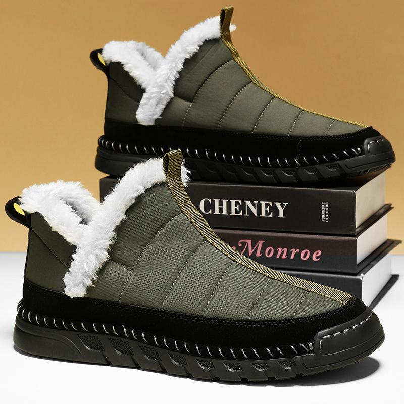 Super Warm Winter Cotton Shoes Casual Ankle Boots For Men Snow Boots
