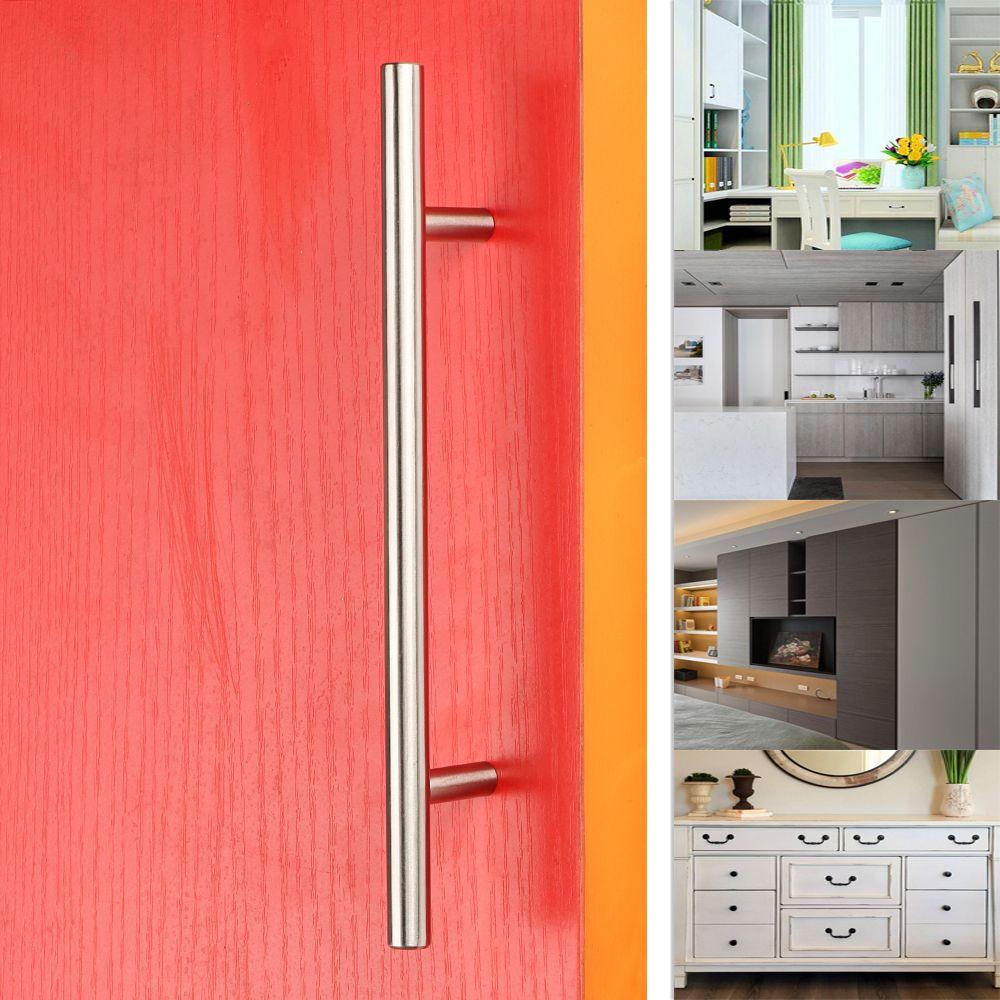 1pc Fashion Useful Hardware Cabinet Handles Drawer Door Knobs T-Bar Handle Wardrobe Pulls Stainless Steel Knobs