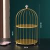 Creative Bathroom Shelf Birdcage Cosmetic Storage Rack Desktop Box Toilet Lipstick Skin Care Display Stand