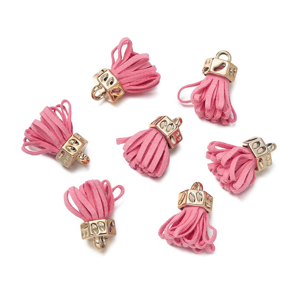 10pcs DIY Jewelry Leather Velvet Small Fringed Earrings Hair Accessories