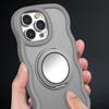 For iPhone 15 Pro Case Compatble with MagSafe Kickstand TPU+PC Phone Cover Built-In Mirror