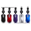 Retractable Mini Wired Mouse for Kids - Multi-color, Portable, Travel-Friendly