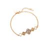 Four-leaf Clover Bracelet Copper Set with Zircon Fashionable Women's Bracelet