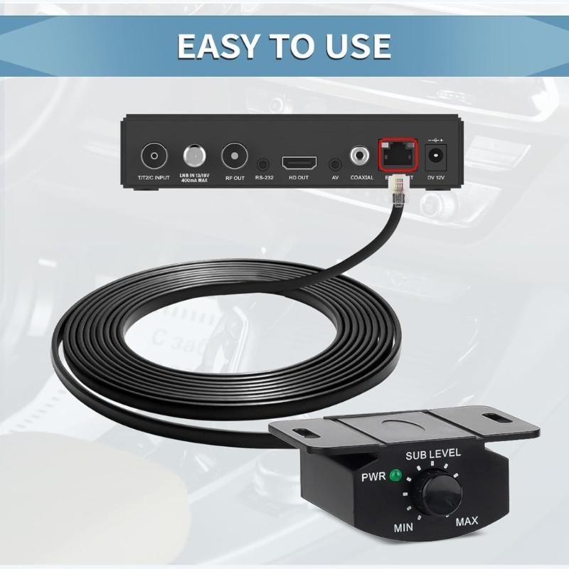 12.7 Feet Extended Subwoofer Volumes Knob with Pure Copper Wire Subwoofer Volumes Controller for Enhanced Music Experience