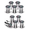 4Pcs Car Logo Wheel Tire Valve Air Stem Cap Duust Covers For 159 156 Giulietta 147 8C Spider Giulia Tonale Stelvio GT