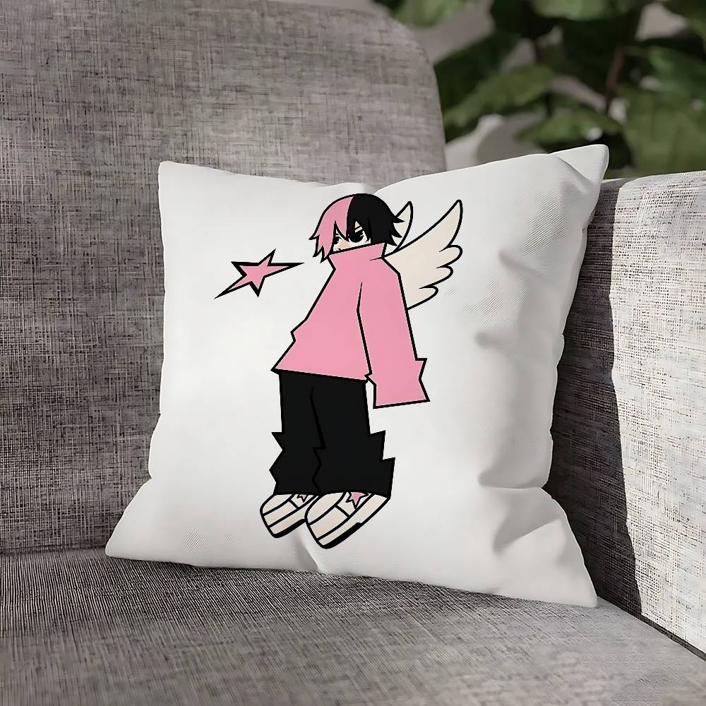 Милая иконка P-Peep Наволочка для декора дивана, автомобиля, офиса, комнаты, Наволочка с принтом, Декорации и Защита 12x12Inch