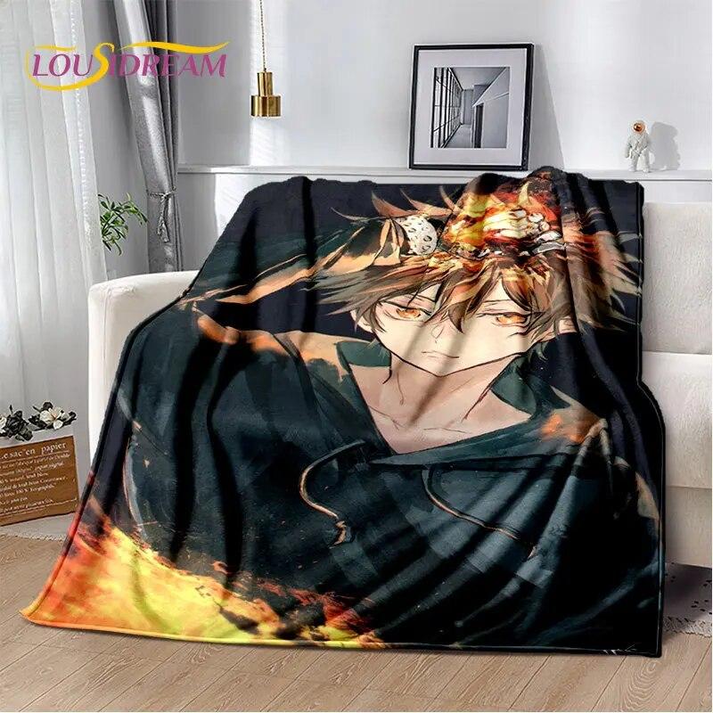 Anime Teachers Hitman Reborn Soft Plush Blanket,Flannel Blanket Throw Blanket for Living Room Bedroom Bed Sofa Picnic Cover Kids