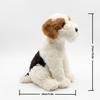 Lifelike Fake Dog Statue Realistic Animal Figurine Simulation Puppy Ornament for Home Decor Desk Shelf Decoration Gift 10in