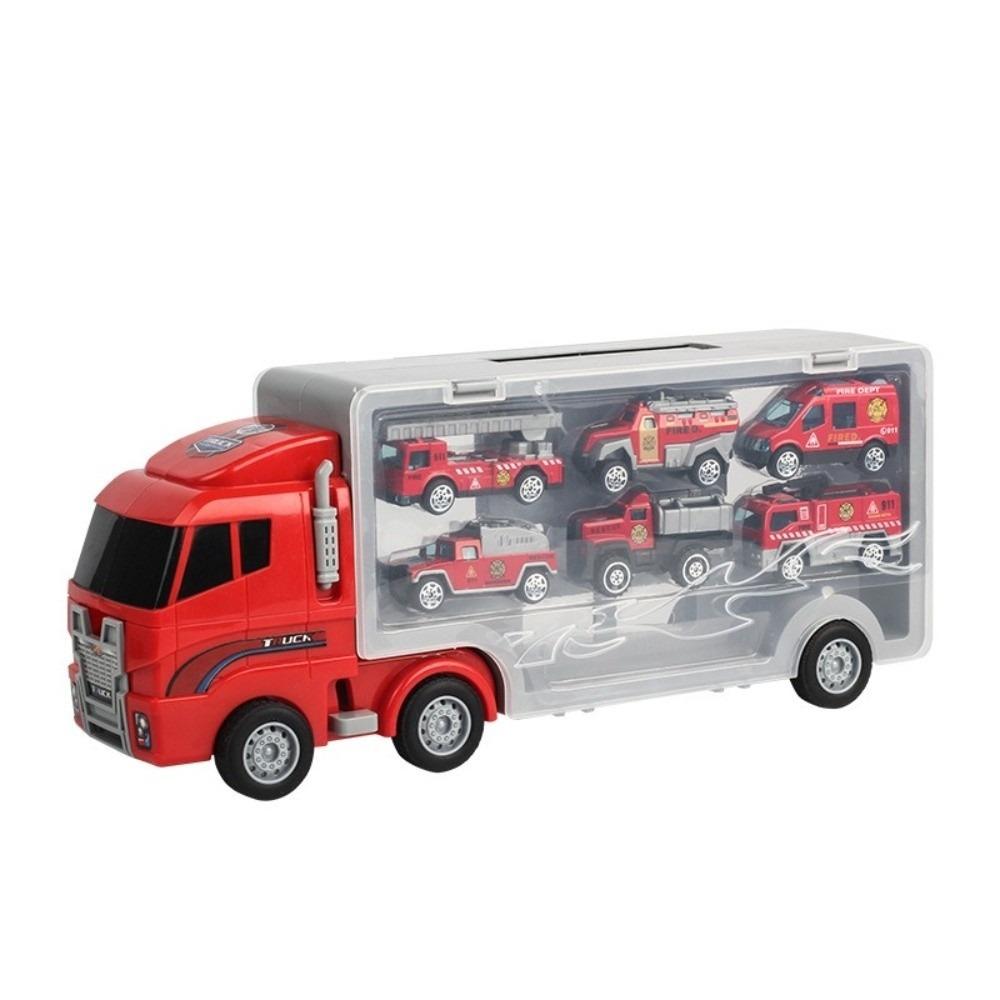 Die-cast Construction Storage Container Truck Model Simulation Children's Car Toy  Gift