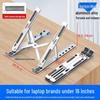 Portable Aluminum Laptop Stand: Foldable, Adjustable Height, Stable Support with Heat Dissipation