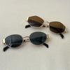 2 Pairs of Summer Women's Fashionable Glasses Retro Gold Frame Trendy Glasses Combination Polygonal Round Frame Design