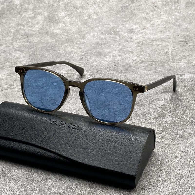 High quality retro square sunglasses for men and women High Street acetic Acid frame UV protection uv400 colored lens glasses