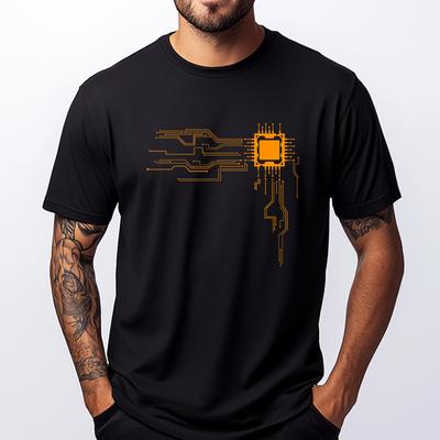 Funny Computer Geek Nerd Cool Computer Core Circuit Brand Clothing Male Band Tshirts Letter Camisas De Hombre